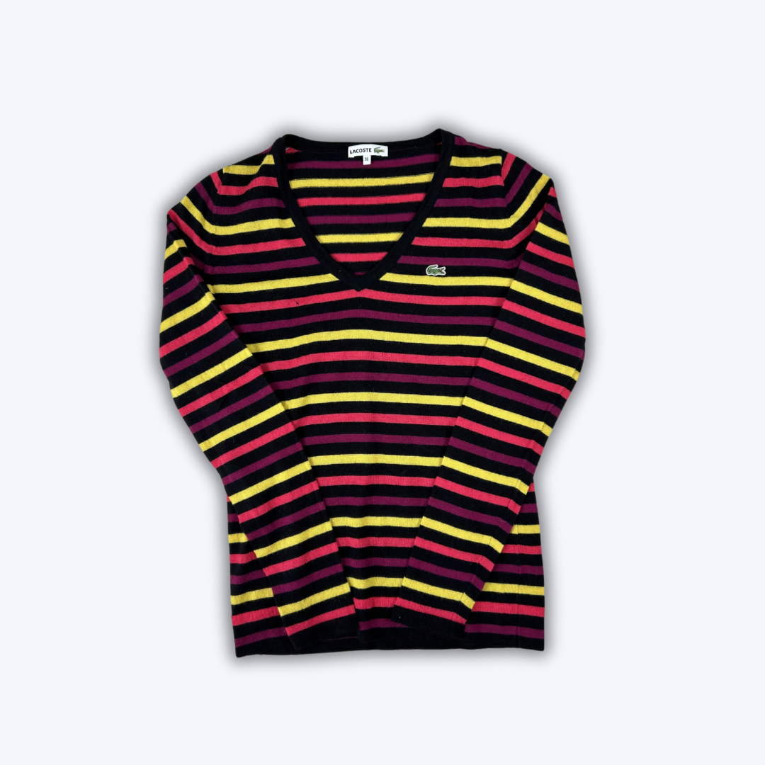 Pull Lacoste Col V Multicolor - XS