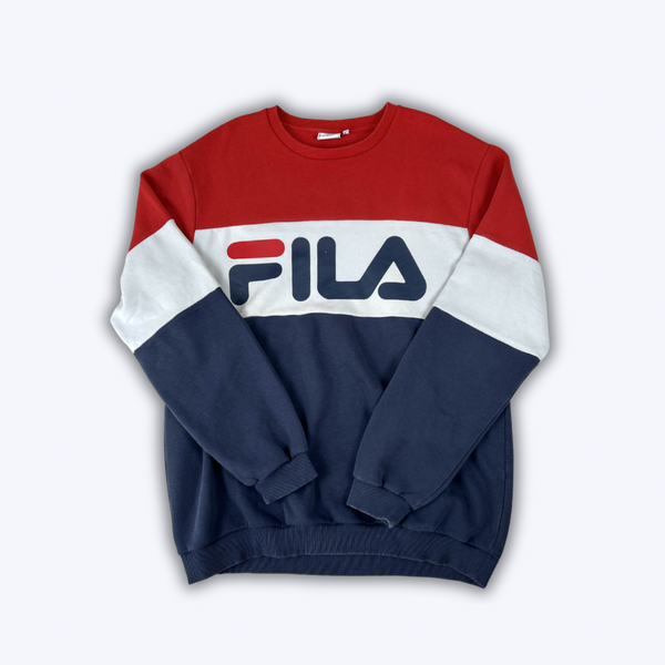 Pull bleu blanc rouge fila best sale